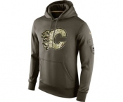 nhl jerseys calgary flames nike green salute to service[pullover hooded sweatshirt]