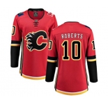 Women Calgary Flames #10 Gary Roberts Fanatics Branded Red Home Breakaway Hockey Jersey