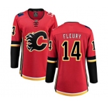 Women Calgary Flames #14 Theoren Fleury Fanatics Branded Red Home Breakaway Hockey Jersey