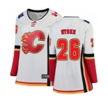Women Calgary Flames #26 Michael Stone Authentic White Away Fanatics Branded Breakaway Hockey Jersey