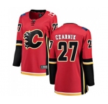 Women Calgary Flames #27 Austin Czarnik Authentic Red Home Fanatics Branded Breakaway Hockey Jersey