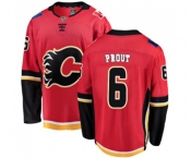 Youth Calgary Flames #6 Dalton Prout Authentic Red Home Fanatics Branded Breakaway Hockey Jersey