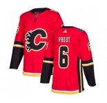 Youth Calgary Flames #6 Dalton Prout Authentic Red Home Hockey Jersey