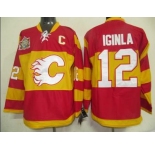 youth nhl jerseys calgary flames #12 iginla red [2011 winter classic]