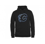 Calgary Flames Black Rinkside Pond Hockey Pullover Hoodie
