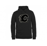 Men's Calgary Flames Black Rink Warrior Pullover Hoodie