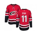 Men Adidas Carolina Hurricanes #11 Jordan Staal Authentic Red Home NHL Jersey