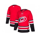 Men Adidas Carolina Hurricanes Blank Red Home Authentic Stitched NHL Jersey