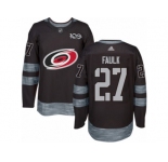 Men's Adidas Carolina Hurricanes #27 Justin Faulk Authentic Black 1917-2017 100th Anniversary NHL Jersey
