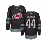 Men's Adidas Carolina Hurricanes #44 Julien Gauthier Authentic Black 1917-2017 100th Anniversary NHL Jersey
