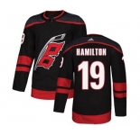 Men's Carolina Hurricanes #19 Dougie Hamilton Black Alternate Hockey Jersey