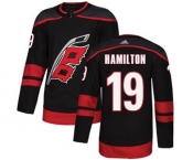 Men's Carolina Hurricanes #19 Dougie Hamilton Black Alternate Hockey Jersey