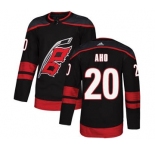 Men's Carolina Hurricanes #20 Sebastian Aho Black Alternate Hockey Jersey