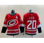 Men's Carolina Hurricanes #20 Sebastian Aho NEW Red Stitched Jersey