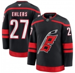 Men's Carolina Hurricanes #27 Nikolaj Ehlers Black 2024-25 Home Stitched Hockey Jersey