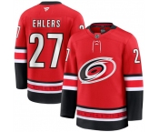 Men's Carolina Hurricanes #27 Nikolaj Ehlers Red 2024-25 Alternate Stitched Hockey Jersey