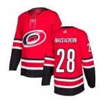 Men's Carolina Hurricanes #28 Mackenzie MacEachern Red Stitched Jersey
