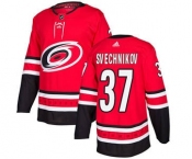 Men's Carolina Hurricanes #37 Andrei Svechnikov Red Home Stitched Hockey Jersey