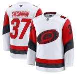 Men's Carolina Hurricanes #37 Andrei Svechnikov White 2025 Away Stitched Hockey Jersey