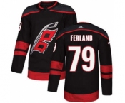 Men's Carolina Hurricanes #79 Michael Ferland Black Alternate Stitched Hockey Jersey