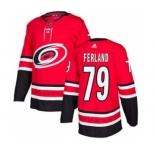 Men's Carolina Hurricanes #79 Michael Ferland Red Home Stitched Hockey Jersey