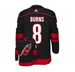 Men's Carolina Hurricanes #8 Brent Burns Black Stitched Jersey
