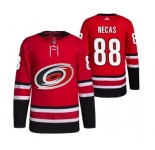 Men's Carolina Hurricanes #88 Martin Necas Red Stitched Jersey