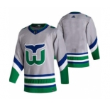 Men's Carolina Hurricanes Blank Grey 2020-21 Reverse Retro Alternate Hockey Jersey