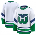Men's Carolina Hurricanes Blank White 2024-25 Throwback Stitched Hockey Jersey