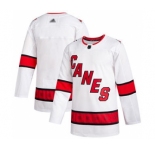 Men's Hurricanes Blank White Road Authentic Stitched Hockey Jersey