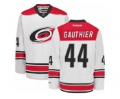 Men's Reebok Carolina Hurricanes #44 Julien Gauthier Authentic White Away NHL Jersey