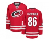 Men's Reebok Carolina Hurricanes #86 Teuvo Teravainen Authentic Red Home NHL Jersey