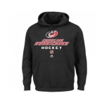 Carolina Hurricanes Majestic Black Critical Victory Pullover Hoodie Sweatshirt