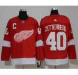 Detroit Red Wings #40 Henrik Zetterberg Red Jersey