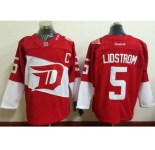 Detroit Red Wings #5 Nicklas Lidstrom Red 2016 Stadium Series Stitched NHL Jersey