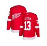 Men Adidas Detroit Red Wings #13 Pavel Datsyuk Red Home Authentic Stitched NHL Jersey