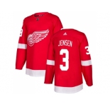 Men Adidas Detroit Red Wings #3 Nick Jensen Red Home Authentic Stitched NHL Jersey