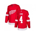 Men Adidas Detroit Red Wings #4 Gordie Howe Red Home Authentic Stitched NHL Jersey