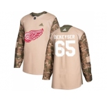 Men Adidas Detroit Red Wings #65 Danny DeKeyser Camo Authentic 2017 Veterans Day Stitched NHL Jersey