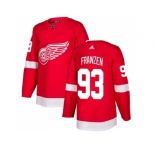 Men Adidas Detroit Red Wings #93 Johan Franzen Red Home Authentic Stitched NHL Jerse