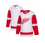 Men Adidas Detroit Red Wings Blank White Road Authentic Stitched NHL Jersey