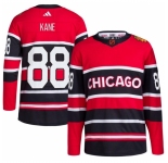 Men Detroit Red Wings #88 Patrick Kane Black Reverse Retro Stitched Jersey