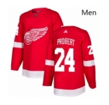 Mens Adidas Detroit Red Wings 24 Bob Probert Premier Red Home NHL Jersey