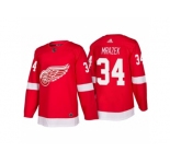 Men's Detroit Red Wings #34 Petr Mrazek Red Home 2017-2018 adidas Hockey Stitched NHL Jersey