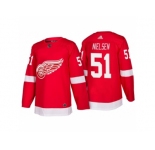 Men's Detroit Red Wings #51 Frans Nielsen Red Home 2017-2018 adidas Hockey Stitched NHL Jersey