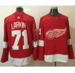 Men's Detroit Red Wings #71 Dylan Larkin Red Home 2017-2018 Hockey Stitched NHL Jersey