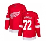 Men's Detroit Red Wings #72 Andreas Athanasiou Red Home Stitched Hockey Jersey