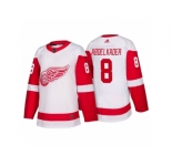 Men's Detroit Red Wings #8 Justin Abdelkader White 2017-2018 adidas Hockey Stitched NHL Jersey