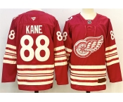 Men's Detroit Red Wings #88 Patrick Kane Red 2025-26 Centennial Premium Stitched Hockey Jersey