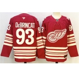 Men's Detroit Red Wings #93 Alex DeBrincat Red 2025-26 Centennial Premium Stitched Hockey Jersey